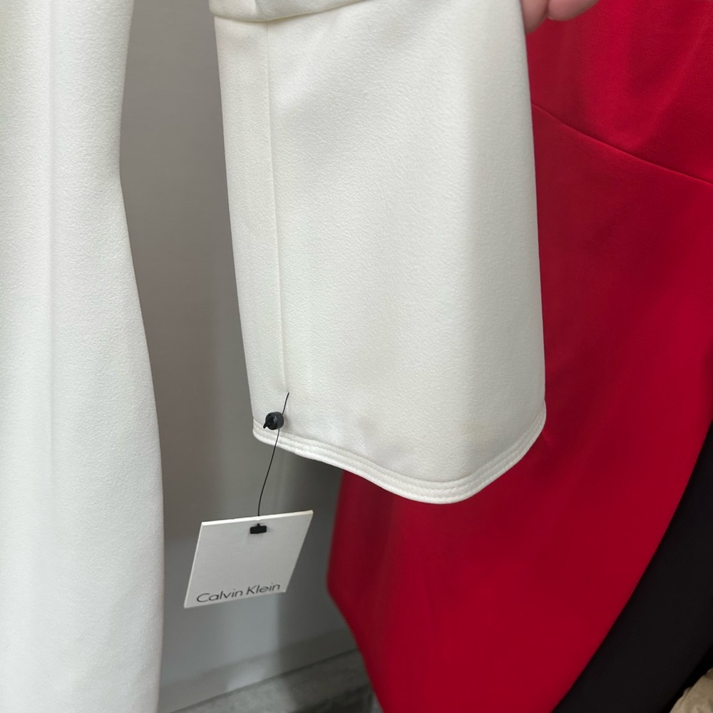 Calvin Klein Cream Long Sleeve Dress - Picture 4 of 10